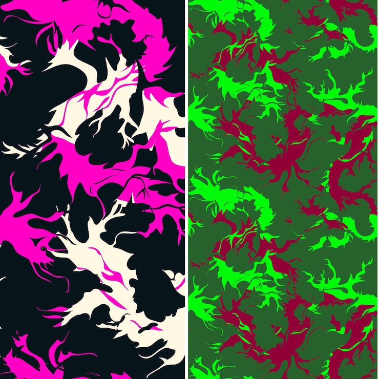 PSD sea dragon with leafy silhouette intricate minimal graphic d nature pattern vector designs