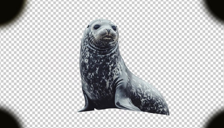 PSD sea lion on transparent background