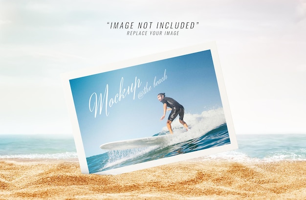 Mockup di foto di mare