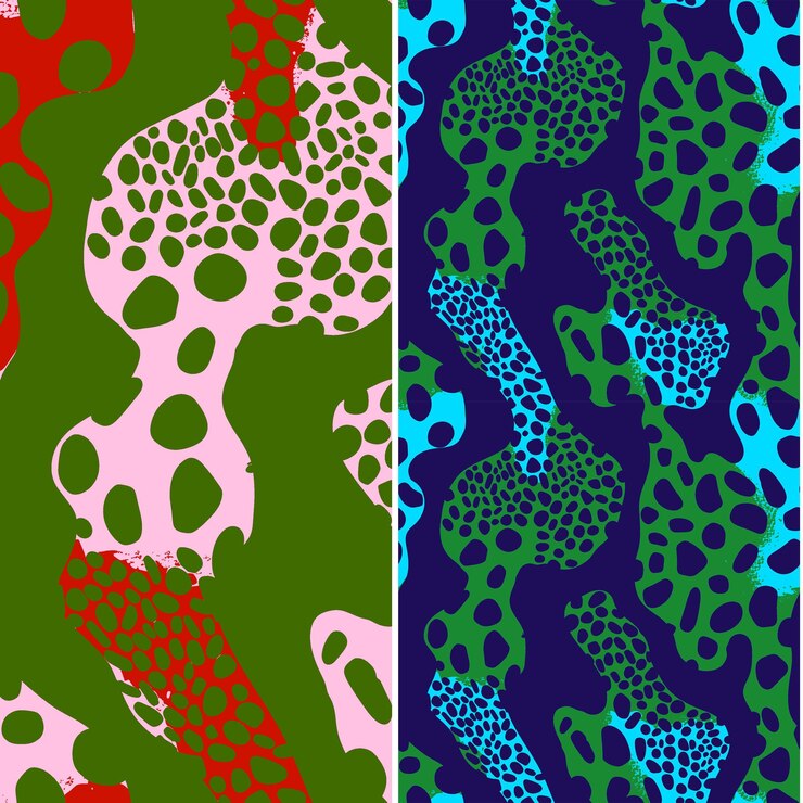 PSD sea sponge with irregular silhouette textured minimal graphi nature pattern vector designs
