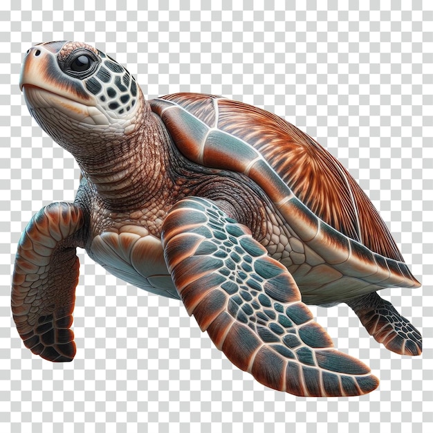 PSD sea turtle transparent background