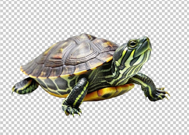 PSD sea turtle on transparent background