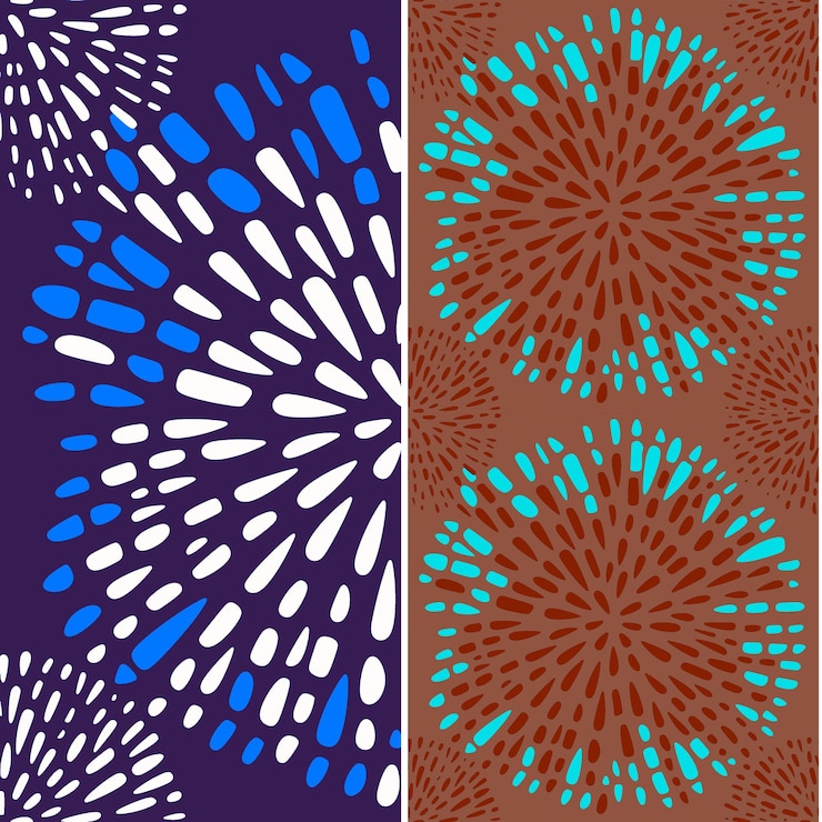 PSD sea urchin with rounded silhouette spiky minimal graphic des nature pattern vector designs
