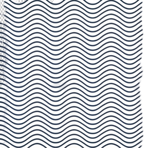 sea waves patterns set in line styles isolated on transparent background