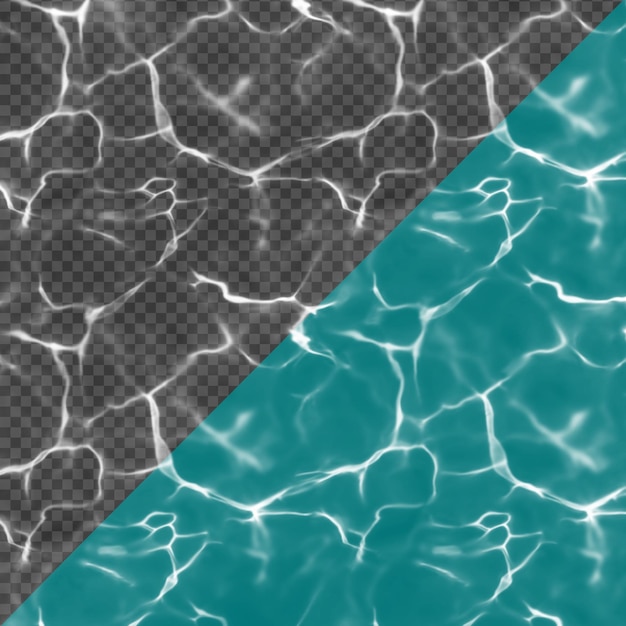 PSD sea waves on a transparent background