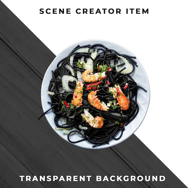 Seafood meal transparent psd