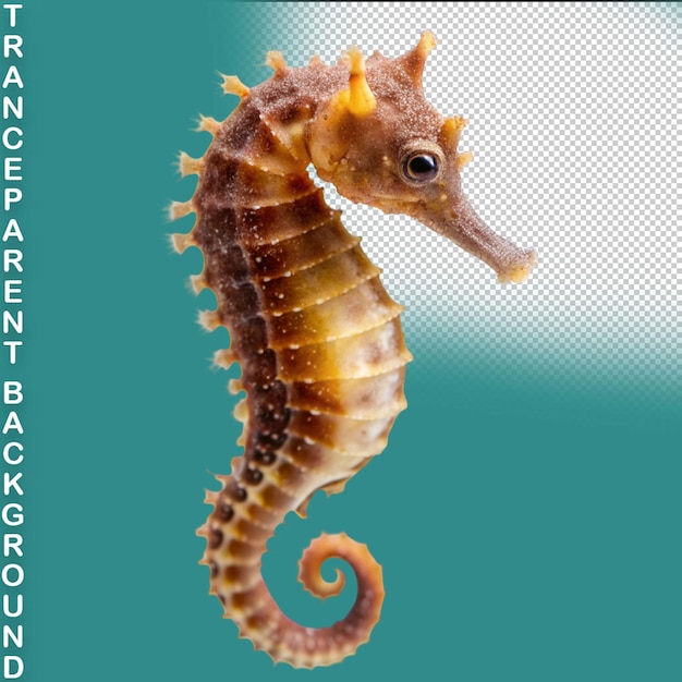 PSD seahorse on transparent background