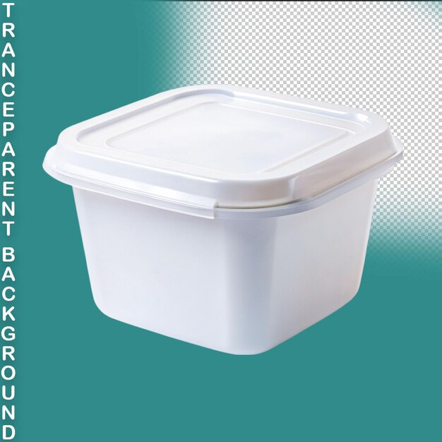 PSD sealed plastic container for food products