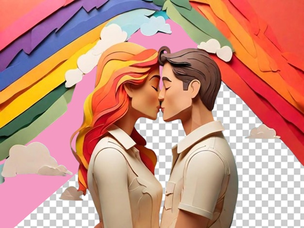 PSD sigillato da un bacio per celebrare la giornata internazionale del bacio