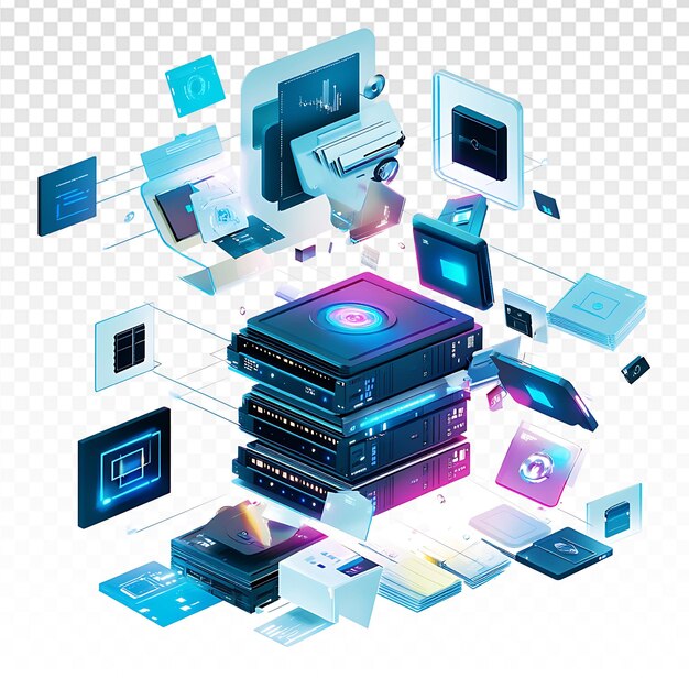 seamless data transfer from projector to server stack