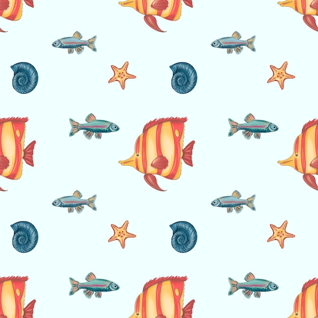 Seamless pattern for baby room