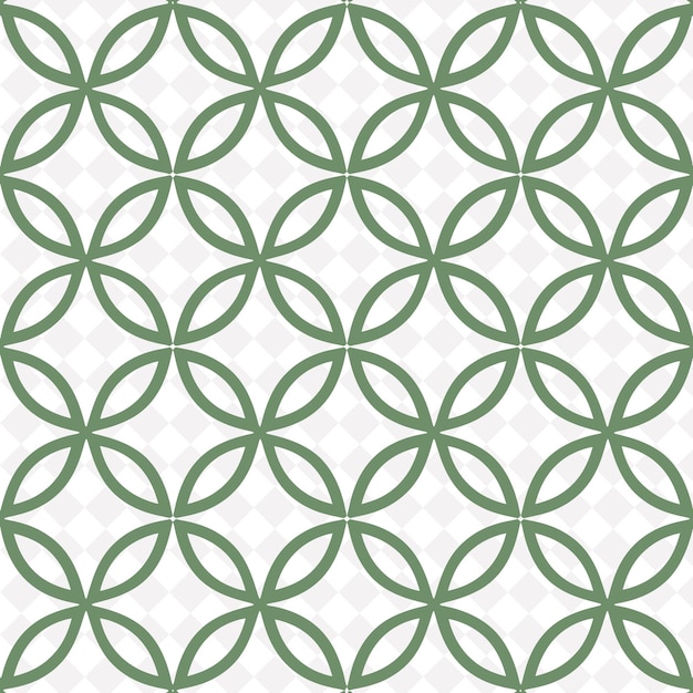 PSD a seamless pattern with green and white circles and circles