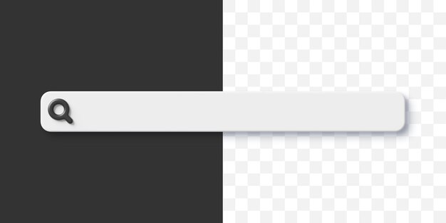 PSD search bar 3d