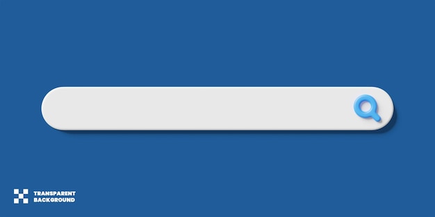 search bar design 3d