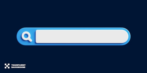 Search Bar Design In Minimalist 3D Render
