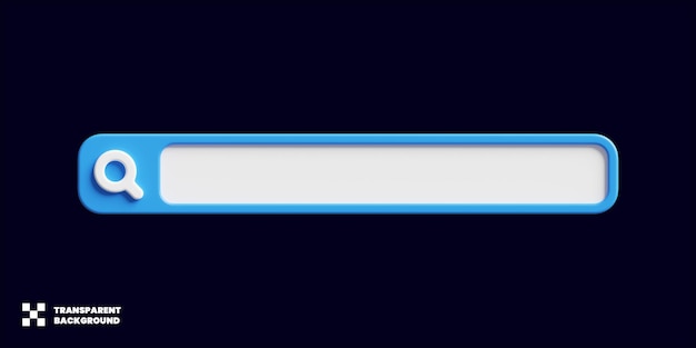 Search Bar Design In Minimalist 3D Render