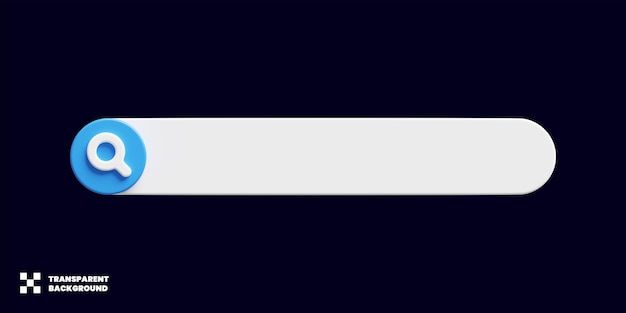 Search Bar Design In Minimalist 3D Render