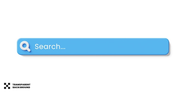 Дизайн шаблона панели поиска 3d изолированные