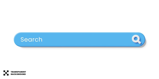 검색 바 템플릿 디자인 3d
