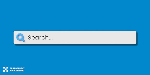 검색 바 템플릿 디자인 3d