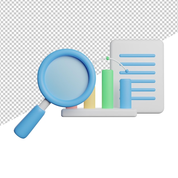 Поисковая оптимизация analycfront icon icon 3d рендеринг иллюстрации на прозрачном фоне