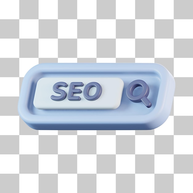 PSD search engine optimization 3d icon