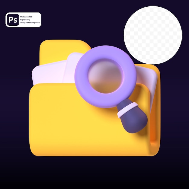 グラフィック アセット Web プレゼンテーションまたはその他の 3 d レンダリングでフォルダーを検索します。