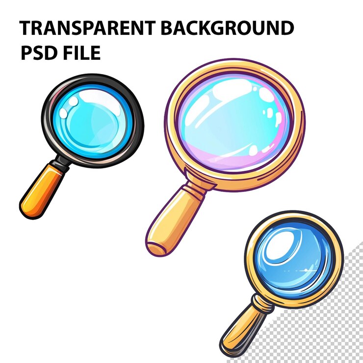 PSD 검색 아이콘 만화 터 일러스트 클리파트 색 배경