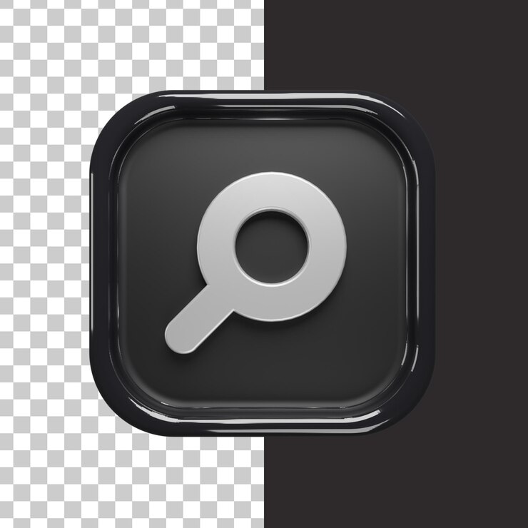 PSD 検索アイコンゴールド3d