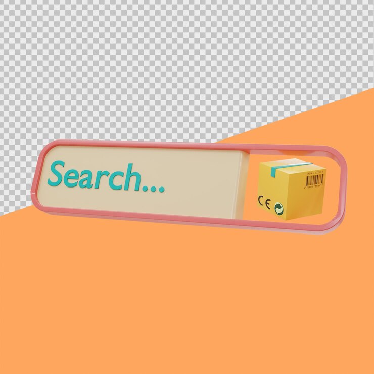 PSD search product 3d online shopping illustrations