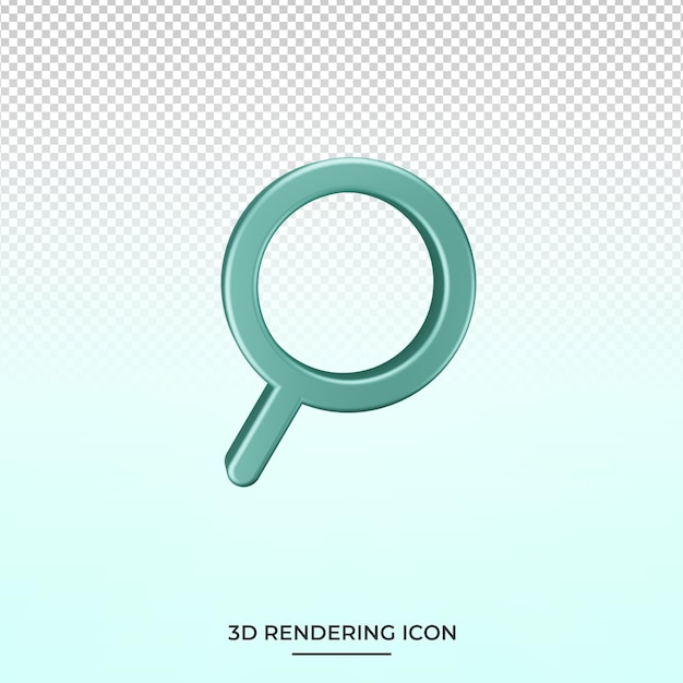 PSD ricerca di icone di rendering 3d