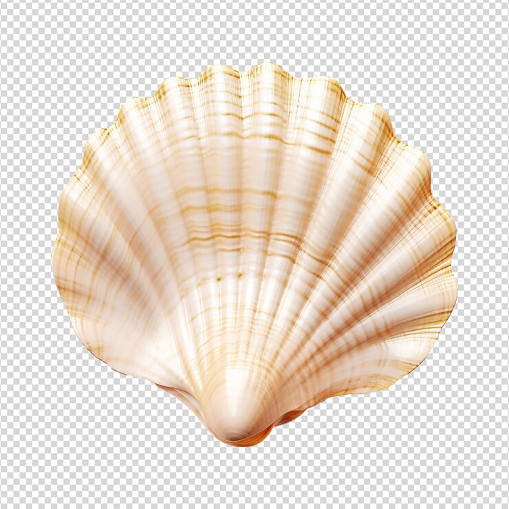 PSD seashell on transparent background