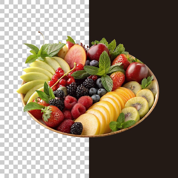 계절 과일 접시 고립 된 PNG 투명 배경