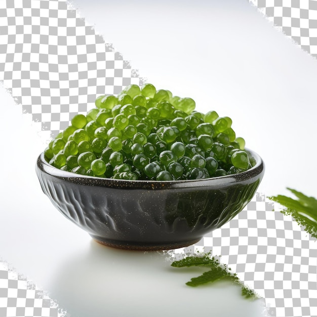 PSD seaweed known as sea grapes a nutritious black food