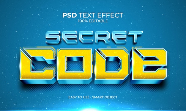 Секретный код текст эффект