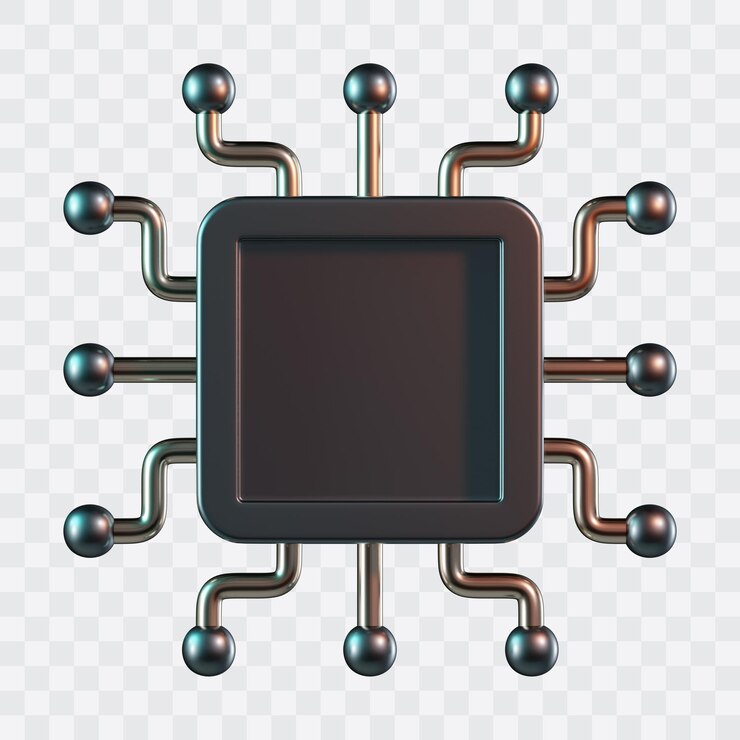 PSD security chip 3d icon