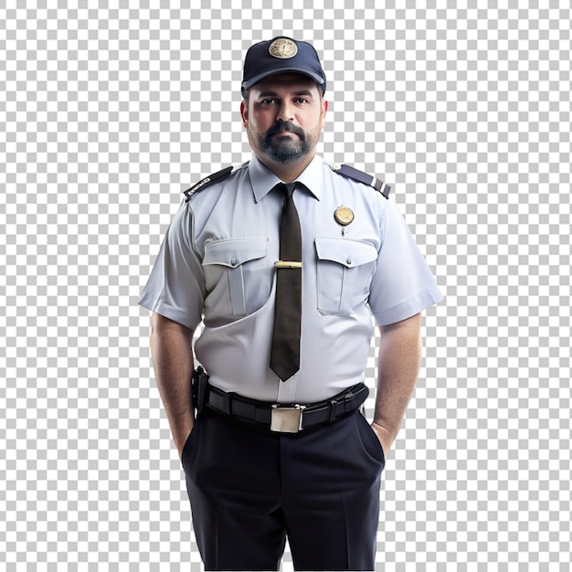 PSD security guard transparent background