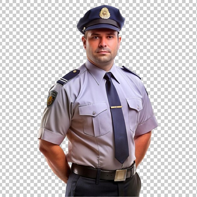 PSD security guard transparent background