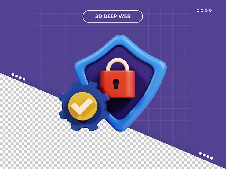 PSD security management 3d icon