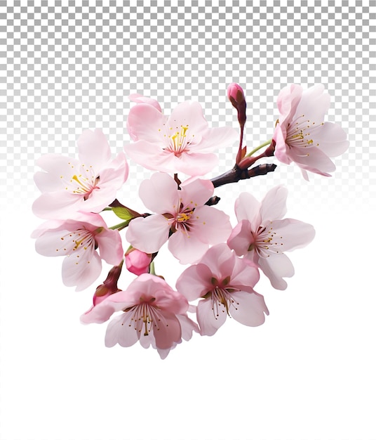 PSD see through cherry blossom beauty