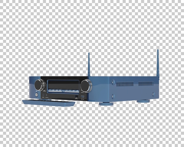 Şeffaf arka planda izole edilmiş dijital oynatıcı 3D render illüstrasyonu