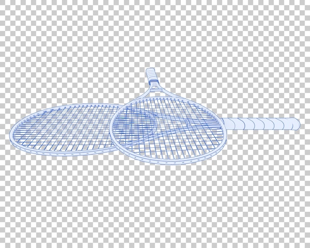 Şeffaf arka planda raket 3D render illüstrasyonu