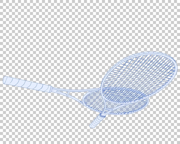 Şeffaf arka planda raket 3D render illüstrasyonu