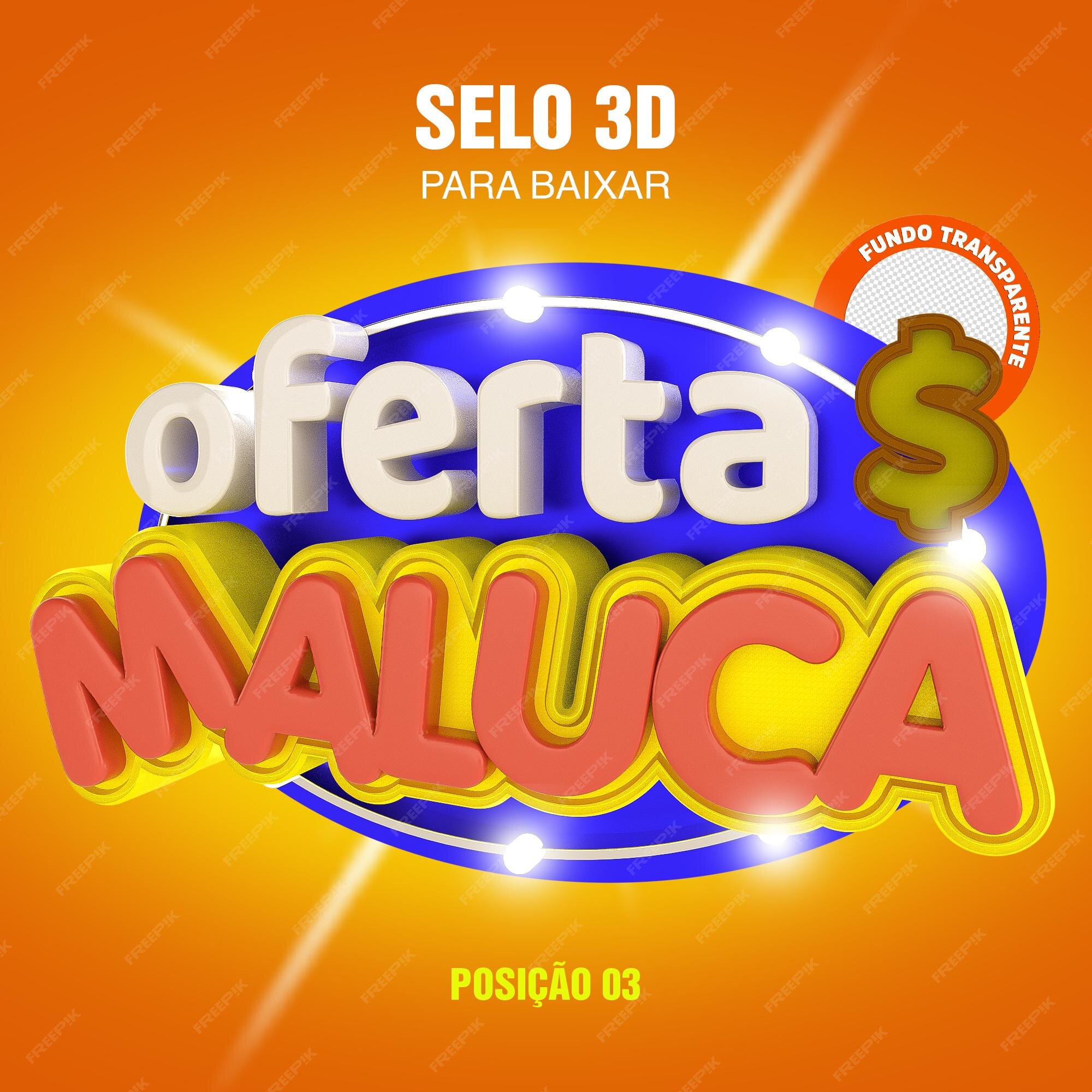 Selo 3D Final De Semana Maluco Para Composição PSD [download