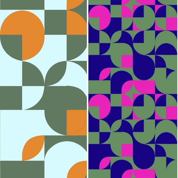 Sel med avrundet silhuett geometrisk minimal design og som naturmønster vektordesign