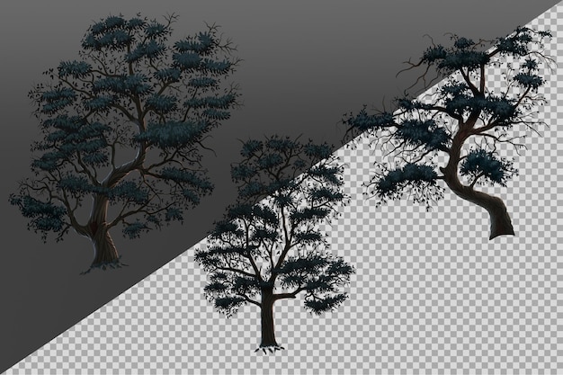 PSD selection of 2d trees