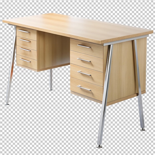 selectors desk with three drawers and metal legs