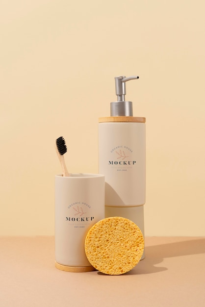 Selfcare natural beauty products mockup