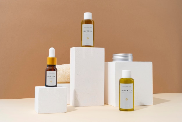 Selfcare natural beauty products mockup