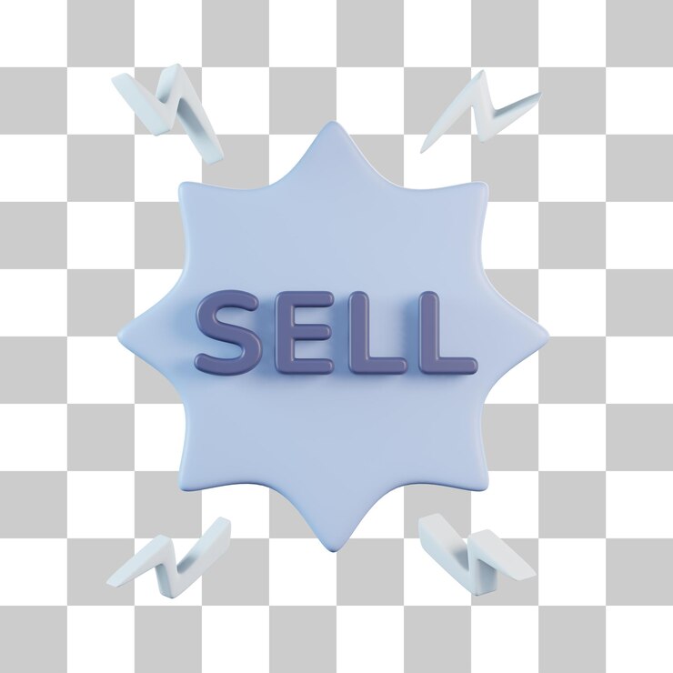 PSD продать знак 3d значок